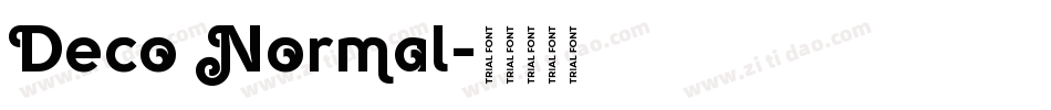 Deco Normal字体转换